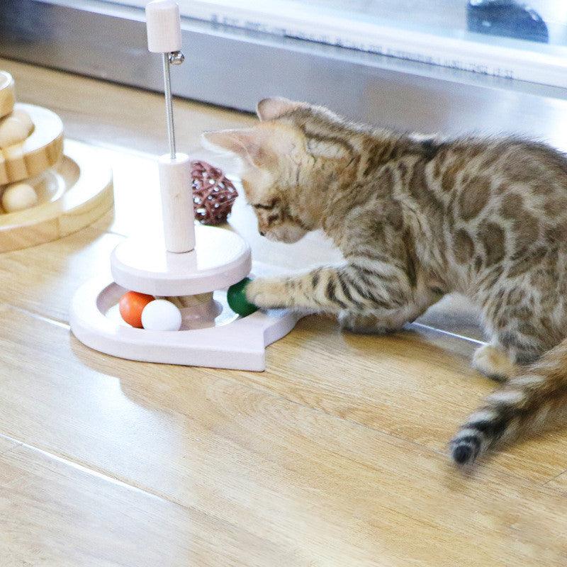 Whimsicat Wooden Interactive Cat Toy-1