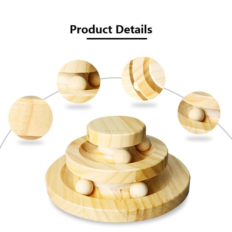Whimsicat Wooden Interactive Cat Toy-4