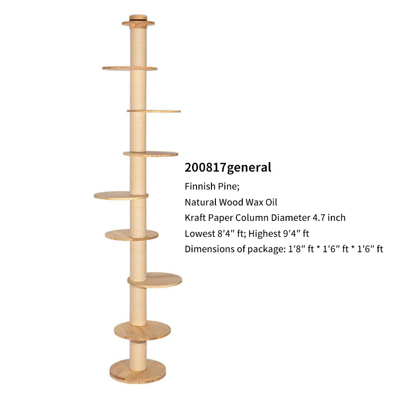 HONEYPOT CAT Solid Wood Cat Tree - 200817 (290cm)-2