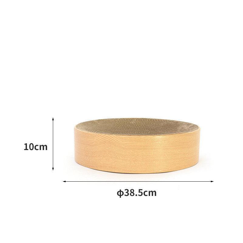 The Ultimate Cat Oasis: Round Corrugated Cat Scratcher-3