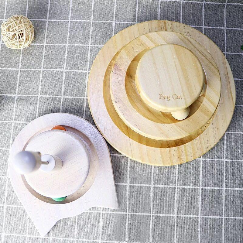 Whimsicat Wooden Interactive Cat Toy-3