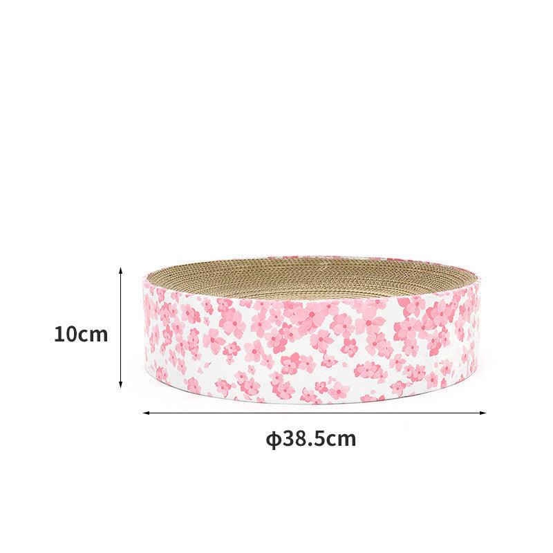The Ultimate Cat Oasis: Round Corrugated Cat Scratcher-1