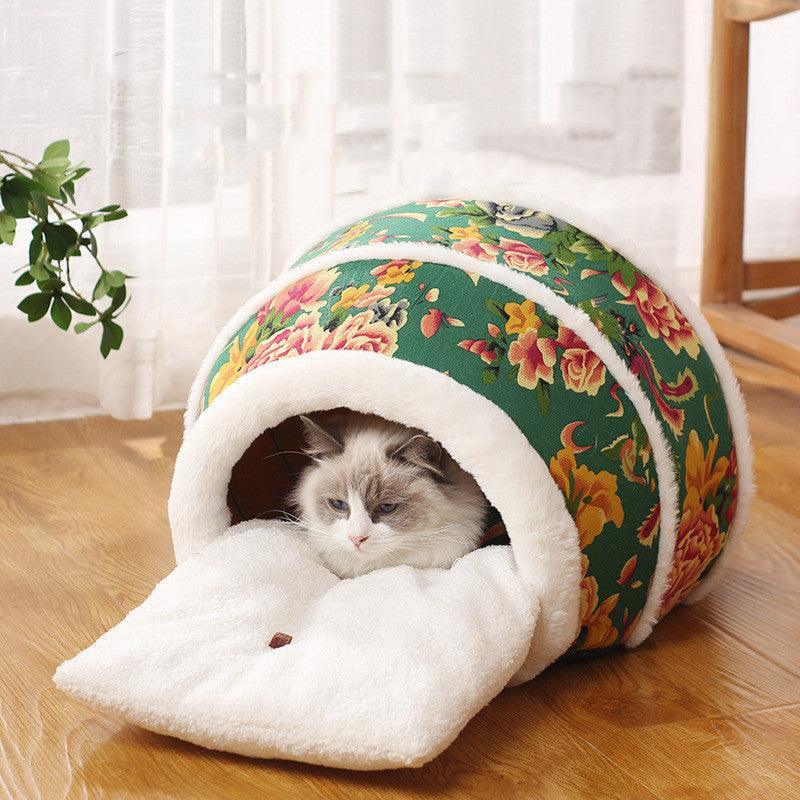 Cozy Cat Cave - Plush And Warm Hideaway For Cats And Kittens-4