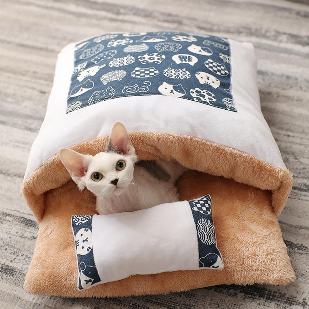 Cozy Cave Cat Bed-1