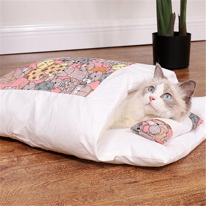 Cozy Cave Cat Bed-0