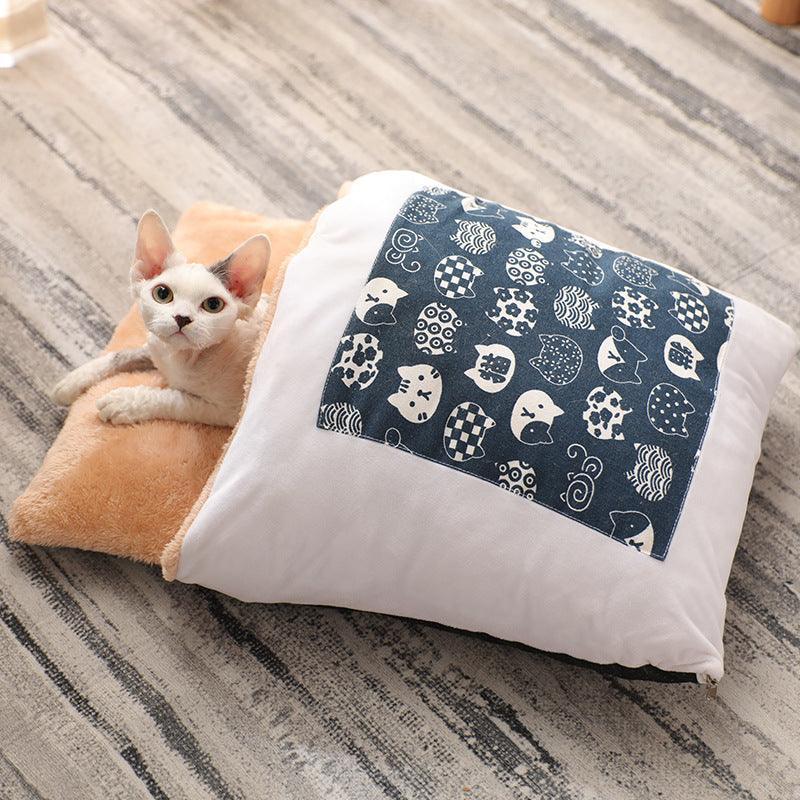 Cozy Cave Cat Bed-11