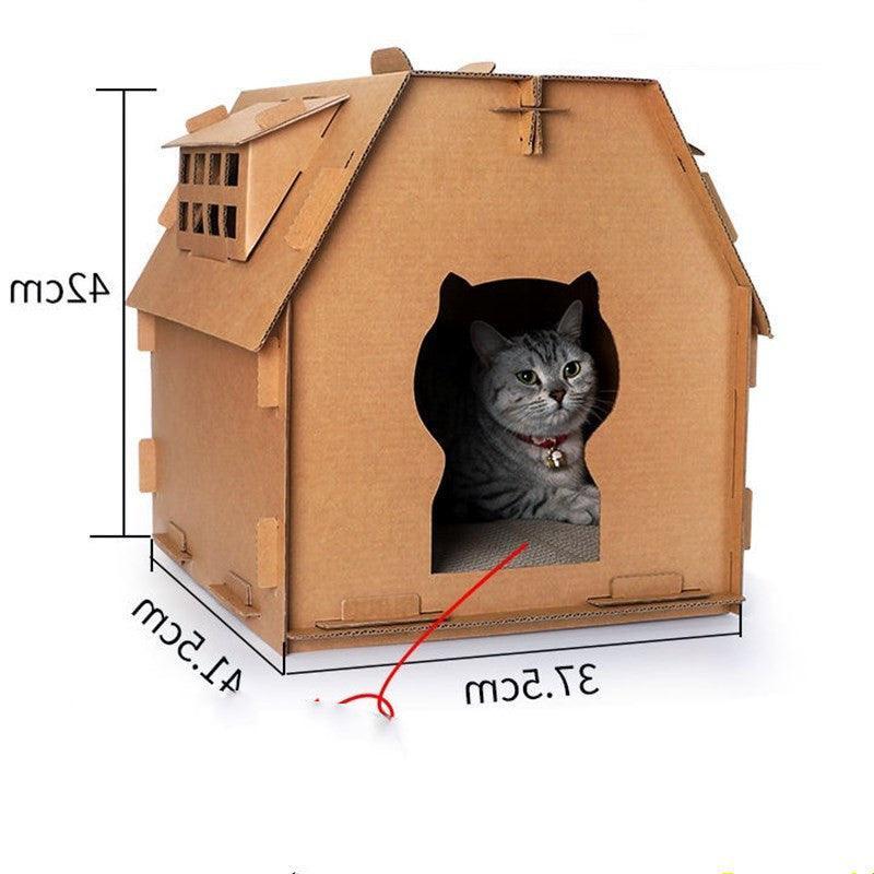 Cozycat Corrugated Cat Cabin-3