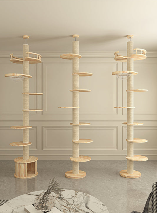 HONEYPOT CAT Solid Wood Cat Tree - 200817 (290cm)-0