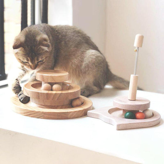 Whimsicat Wooden Interactive Cat Toy-0