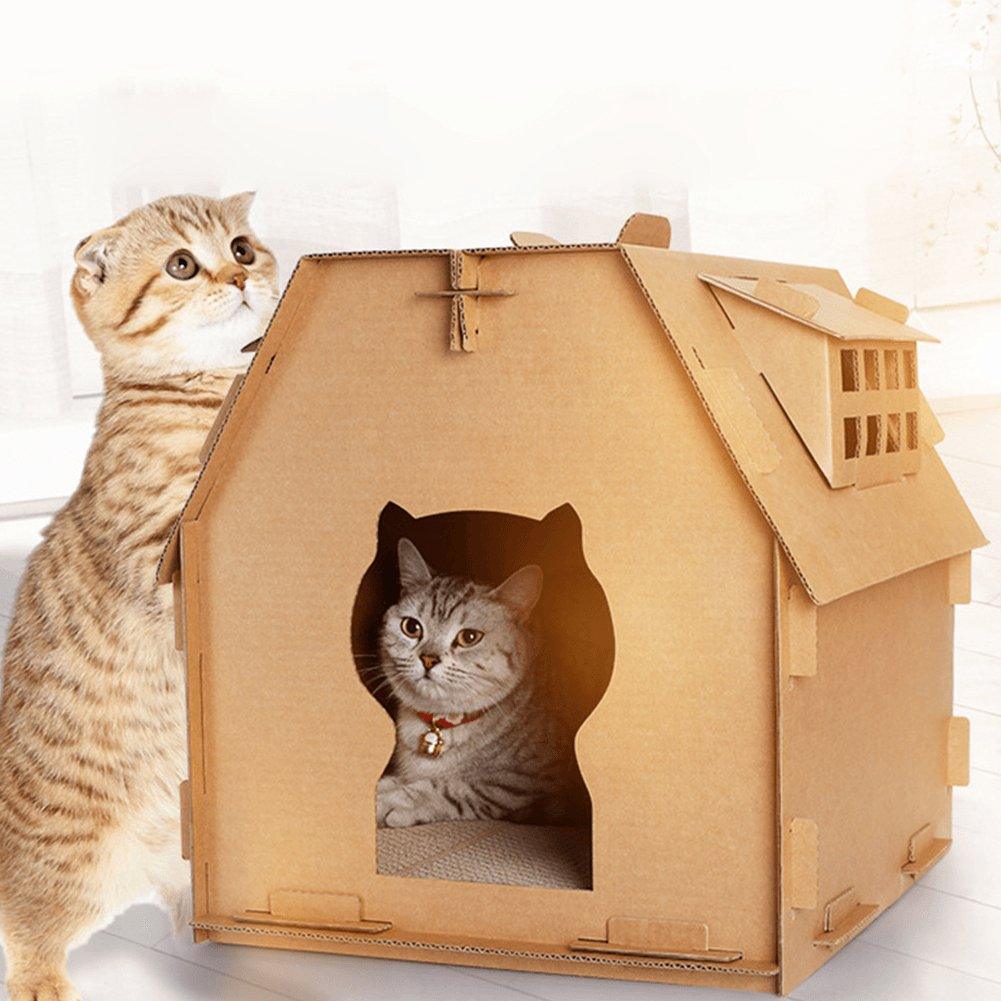 Cozycat Corrugated Cat Cabin-0